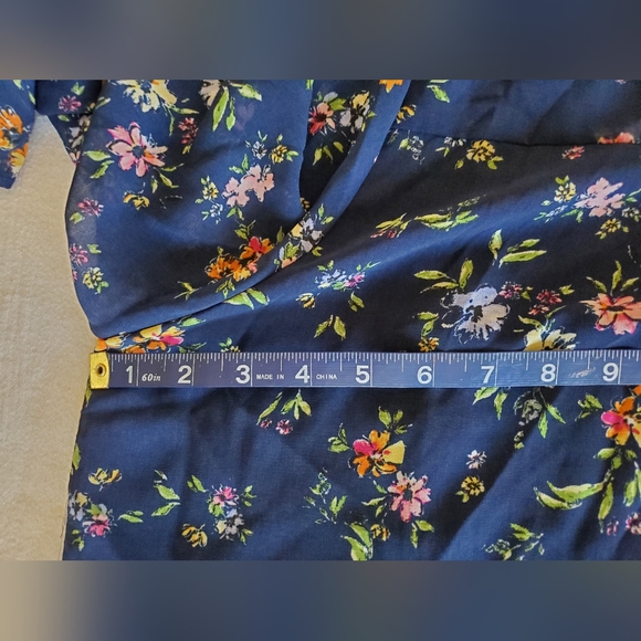 Floral Print Long Sleeve Two Blouse Bundle Women's Size 1X - Picture 7 of 16